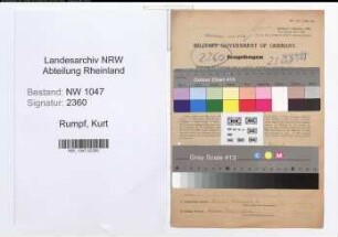 Entnazifizierung Kurt Rumpf , geb. 30.01.1907 (Arbeiter)