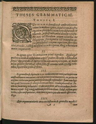 Theses Grammaticae.
