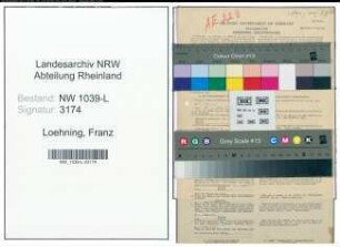 Entnazifizierung Franz Loehning , geb. 28.08.1903 (Beamter)