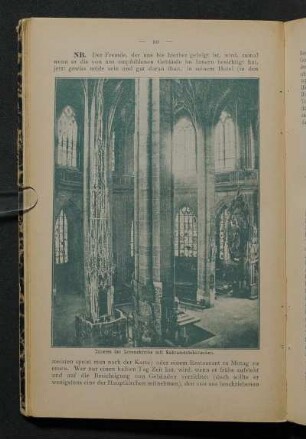 Inneres der Lorenzkirche mit Sakramentshäuschen.