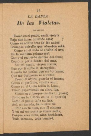 La danza de las violetas.