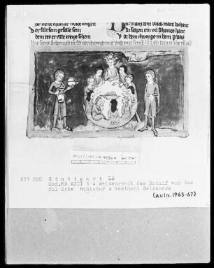 Weltchronik - Bruder Philipp — ---, Folio 1recto-256recto---, Folio 1recto-256rectoGastmahl Belsazars, Folio 246verso