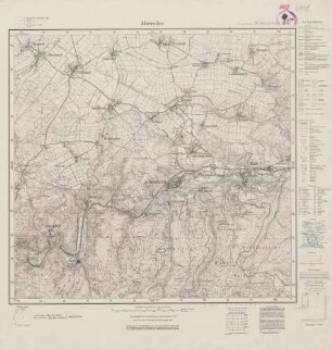 5408 (alte Nr.: 3156) Ahrweiler, Meßtischblatt (4cm - Karte)