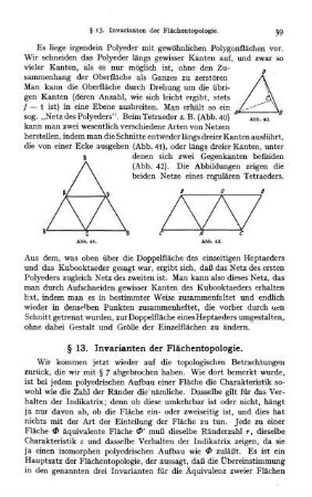 § 13. Invarianten der Flächentopologie.