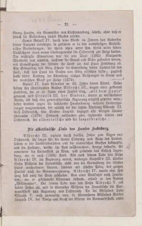 Die albertinische Linie des Hauses Habsburg