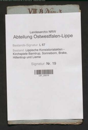 Reverse der Pastoren