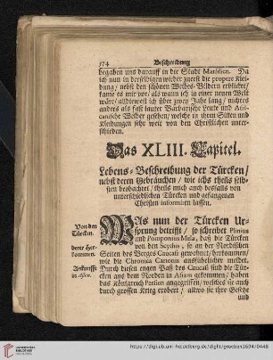 Das XLIII. Capitel