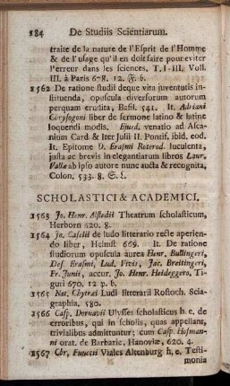 Scholastici & Academici.