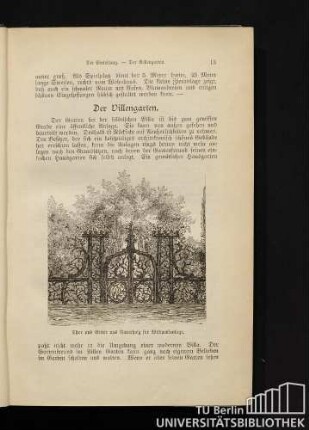 Der Villengarten.
