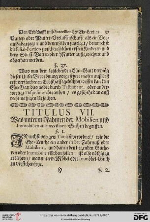 Titulus VII