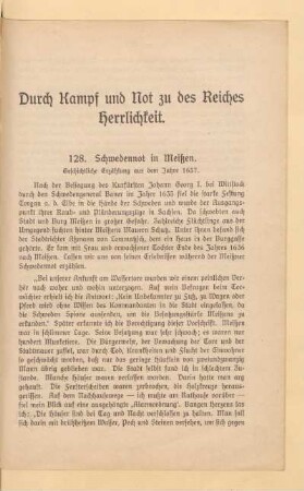 Durch Kampf und Not zu des Reiches Herrlichkeit