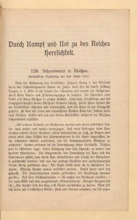 Durch Kampf und Not zu des Reiches Herrlichkeit