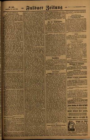 Zweite Ausgabe vom Samstag, den 19. Juni 1920.