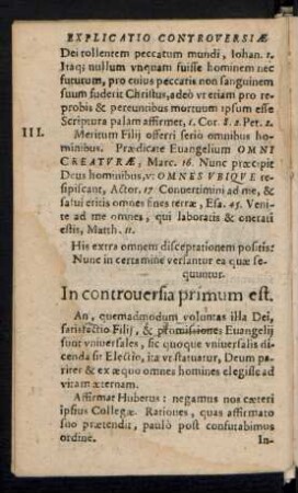 In controversiam primum est.