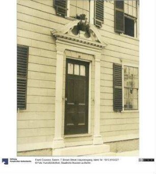 Salem, 7, Brown Street, Hauseingang