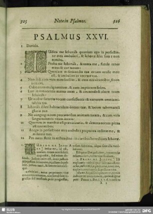 In Psalmum XXVI. Psalmus XXVI.