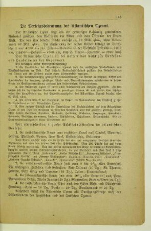 Die Verkehrsbedeutung des Atlantischen Ozeans