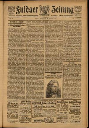 Zweite Ausgabe vom Freitag, den 20. Oktober 1905.