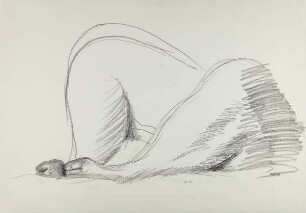Ohne Titel (Studie mit angewinkelten Beinen und Füßen)