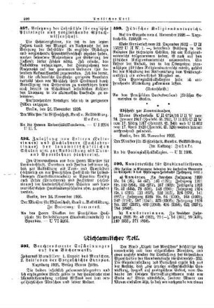 Besetzung der Lehrstühle für englische Philologie und vergleichende Sprachwissenschaft : [Amtlicher Teil]