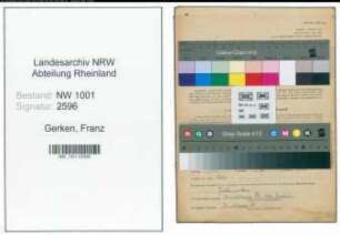 Entnazifizierung Franz Gerken, geb. 25.12.1892 (Landwirt)