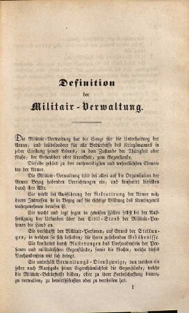Vauchelle's Lehrgang der französischen Militair-Verwaltung