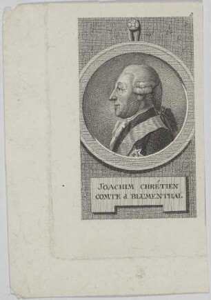 Bildnis des Joachim Chrétien d. Blumenthal