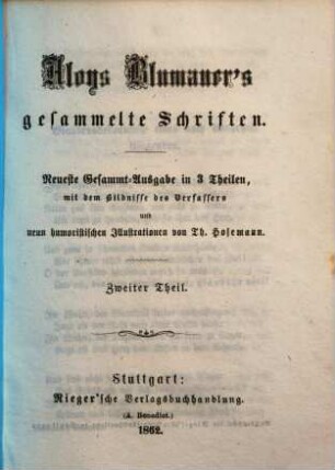 Aloys Blumauer's gesammelte Schriften : in 3 Theilen. 2, Gedichte ...