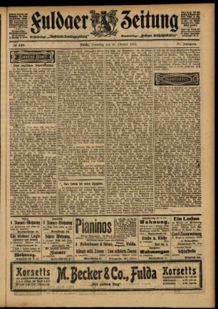 Zweite Ausgabe vom Dienstag, den 20. Oktober 1903.