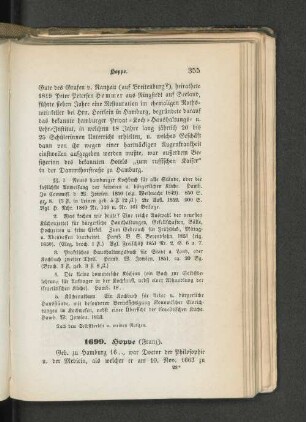 1699. Hoppe (Franz).