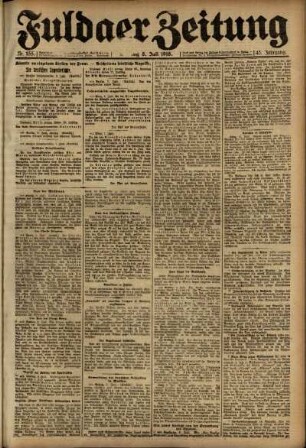 Ausgabe vom Montag, den 08. Juli 1918.