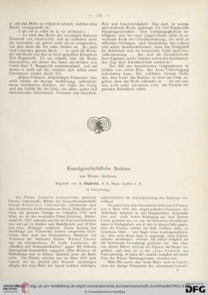Kunstgeschichtliche Notizen