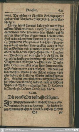 XCIII. Die von GOtt bestraffte Lügner