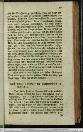 Noch ruhige Fortdauer der Versammlung zu Versailles