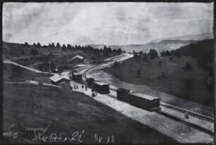 Die Zahnradbahn am Endbahnhof auf dem Gipfel des Mont Revard
