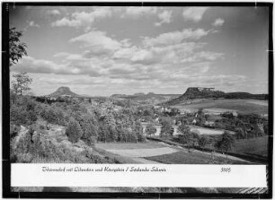Thürmsdorf mit Lilienstein und Königstein