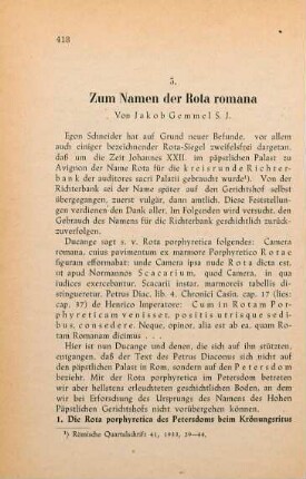 418-426 Zum Namen der Rota romana