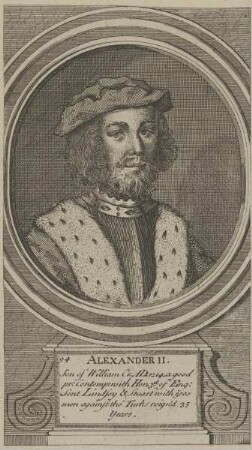 Bildnis von Alexander II., König von Schottland