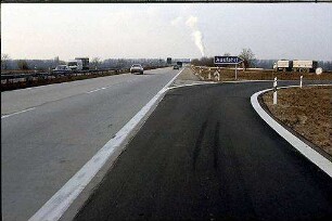 Ausfahrt Nord von Hauptfahrbahn Nord (Heilbronn Richtung Kaiserslautern)