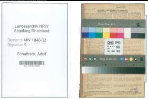 Entnazifizierung Adolf Schaffrath , geb. 20.04.1890 (Beamter)