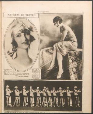 Artistas de teatro [Fotografías]