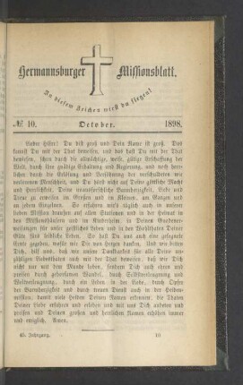 N° 10. October. 1898