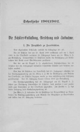 Die Schüler-Entlassung, -Versetzung und -Aufnahme