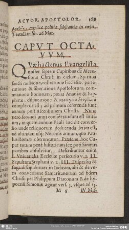 Caput Octavum