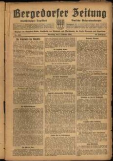 Bergedorfer Zeitung : unabhängig, überparteilich ; mit amtl. Bekanntmachungen