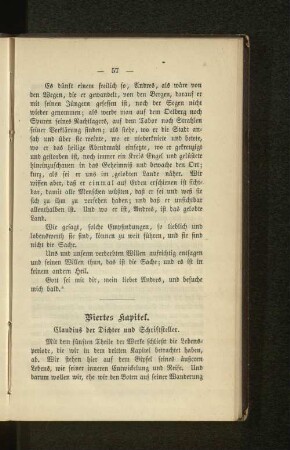 Viertes Kapitel. Claudius der Dichter und Schriftsteller.