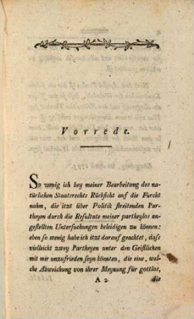Das natürliche Kirchenrecht