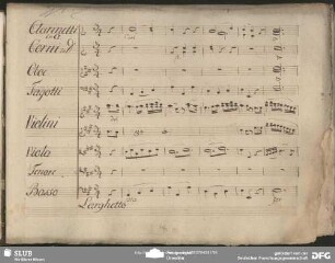 Einlage Cavatina (Anonymus): "Sventurati affetti miei"