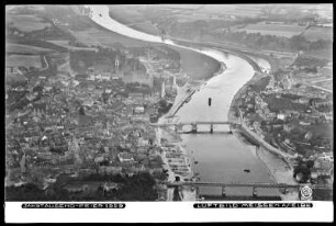 Meißen an der Elbe, Jahrtausendfeier 1929, Luftbild