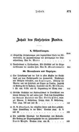 473-476 Inhaltsverzeichnis